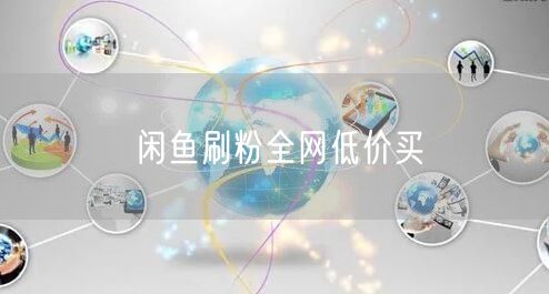 闲鱼刷粉全网低价买
