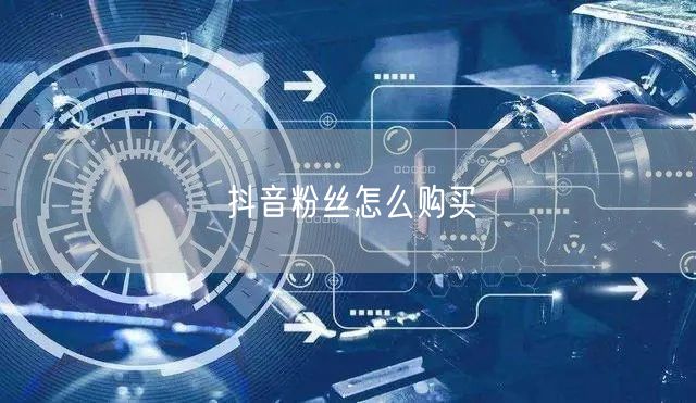 抖音粉丝怎么购买