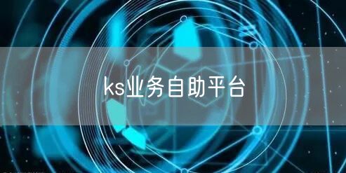 ks业务自助平台