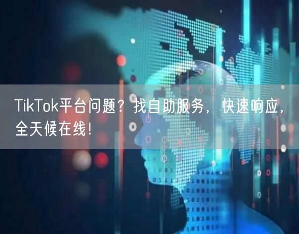 TikTok平台问题？找自助服务，快速响应，全天候在线！