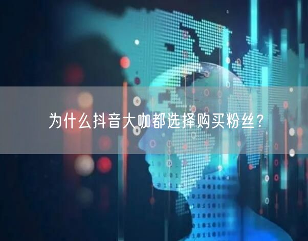 为什么抖音大咖都选择购买粉丝？