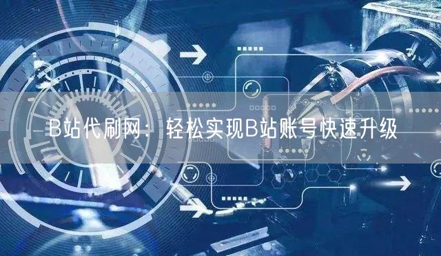 B站代刷网：轻松实现B站账号快速升级