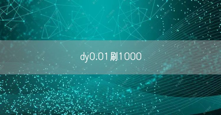 dy0.01刷1000