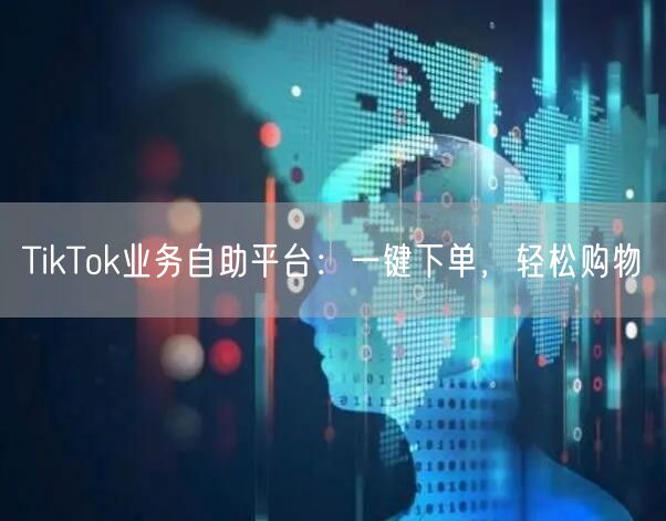 TikTok业务自助平台：一键下单，轻松购物