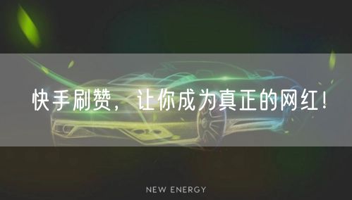 快手刷赞，让你成为真正的网红！