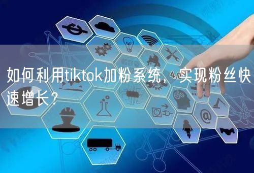 如何利用tiktok加粉系统，实现粉丝快速增长？