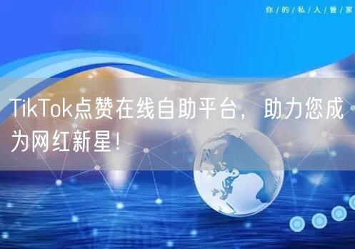 TikTok点赞在线自助平台，助力您成为网红新星！