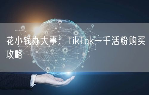 花小钱办大事：TikTok一千活粉购买攻略