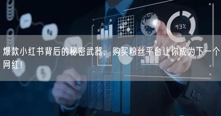 爆款小红书背后的秘密武器，购买粉丝平台让你成为下一个网红！
