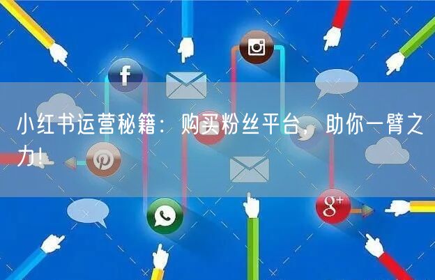 小红书运营秘籍：购买粉丝平台，助你一臂之力！