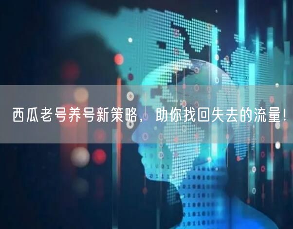 西瓜老号养号新策略，助你找回失去的流量！