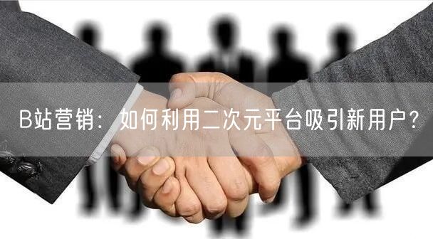 B站营销：如何利用二次元平台吸引新用户？