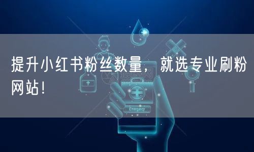 提升小红书粉丝数量，就选专业刷粉网站！