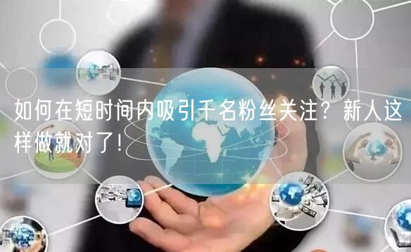 如何在短时间内吸引千名粉丝关注？新人这样做就对了！