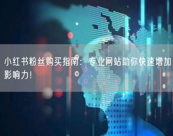 小红书粉丝购买指南：专业网站助你快速增加影响力！