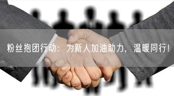粉丝抱团行动：为新人加油助力，温暖同行！