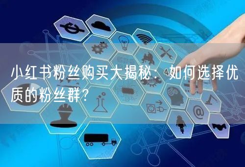 小红书粉丝购买大揭秘：如何选择优质的粉丝群？
