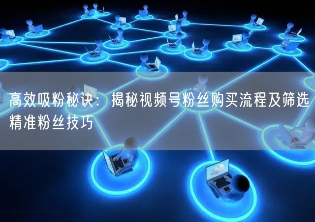 高效吸粉秘诀：揭秘视频号粉丝购买流程及筛选精准粉丝技巧