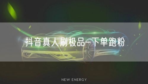 抖音真人刷极品-下单跑粉