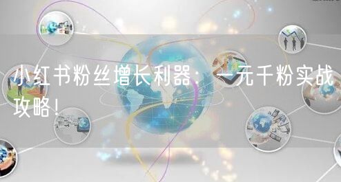 小红书粉丝增长利器：一元千粉实战攻略！