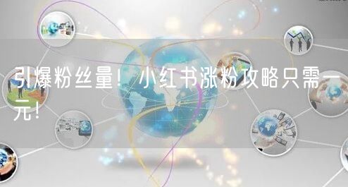 引爆粉丝量！小红书涨粉攻略只需一元！