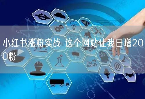 小红书涨粉实战 这个网站让我日增200粉
