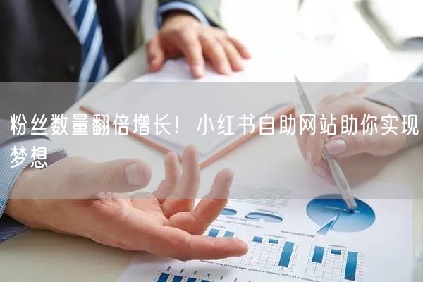 粉丝数量翻倍增长！小红书自助网站助你实现梦想