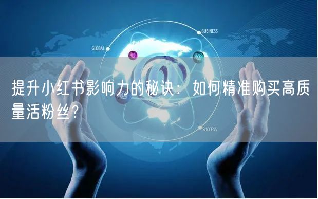 提升小红书影响力的秘诀：如何精准购买高质量活粉丝？