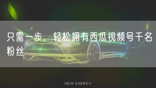 只需一步，轻松拥有西瓜视频号千名粉丝