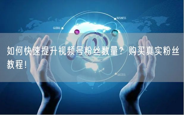 如何快速提升视频号粉丝数量？购买真实粉丝教程！