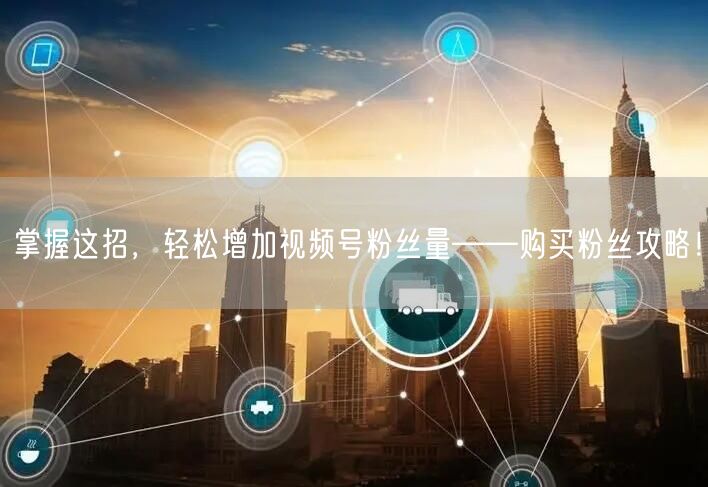 掌握这招，轻松增加视频号粉丝量——购买粉丝攻略！