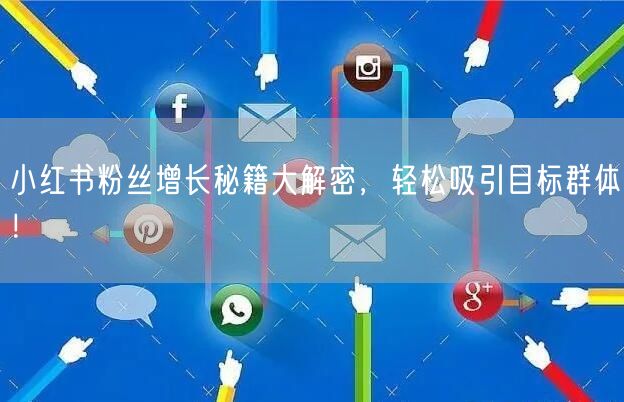 小红书粉丝增长秘籍大解密，轻松吸引目标群体！