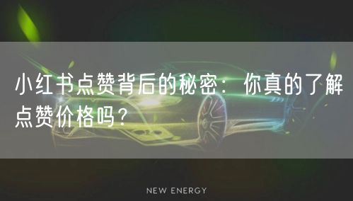 小红书点赞背后的秘密：你真的了解点赞价格吗？