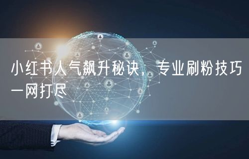 小红书人气飙升秘诀，专业刷粉技巧一网打尽