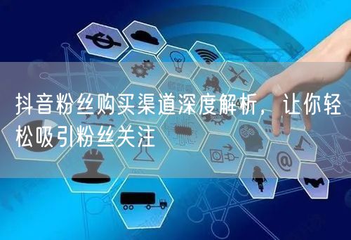 抖音粉丝购买渠道深度解析，让你轻松吸引粉丝关注