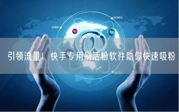 引领流量！快手专用刷活粉软件助你快速吸粉