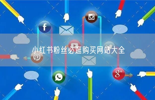 小红书粉丝必逛购买网站大全