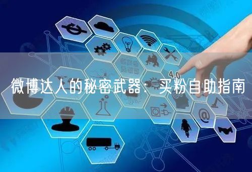 微博达人的秘密武器：买粉自助指南
