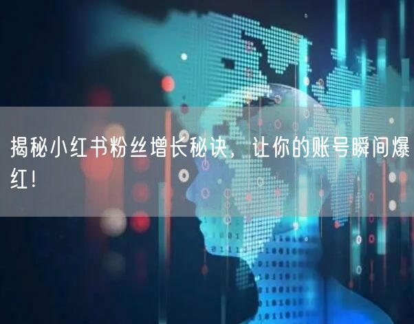 揭秘小红书粉丝增长秘诀，让你的账号瞬间爆红！
