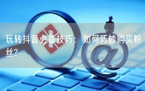 玩转抖音必备技巧：如何巧妙购买粉丝?