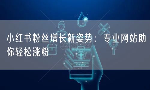 小红书粉丝增长新姿势：专业网站助你轻松涨粉