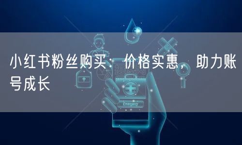 小红书粉丝购买：价格实惠，助力账号成长