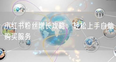 小红书粉丝增长攻略：轻松上手自助购买服务
