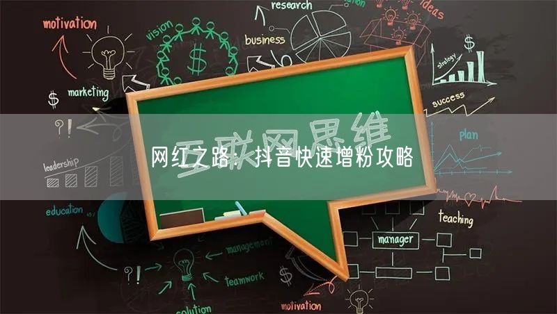 网红之路：抖音快速增粉攻略