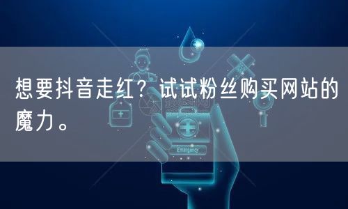 想要抖音走红？试试粉丝购买网站的魔力。