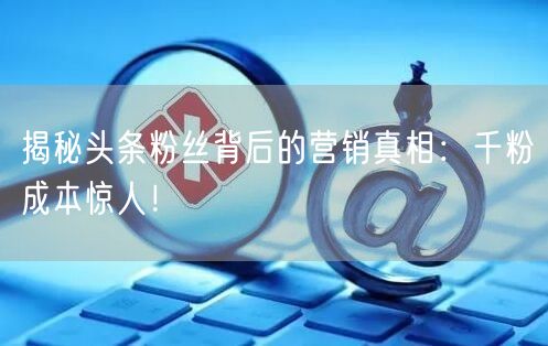揭秘头条粉丝背后的营销真相：千粉成本惊人！