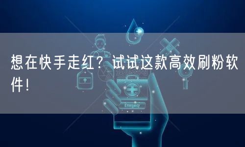 想在快手走红？试试这款高效刷粉软件！