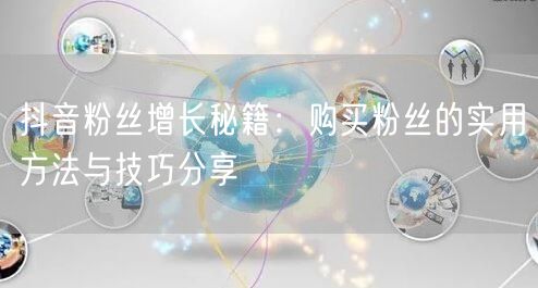 抖音粉丝增长秘籍：购买粉丝的实用方法与技巧分享