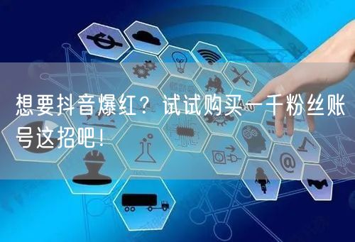 想要抖音爆红？试试购买一千粉丝账号这招吧！