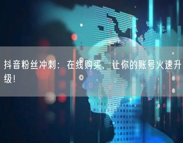 抖音粉丝冲刺：在线购买，让你的账号火速升级！